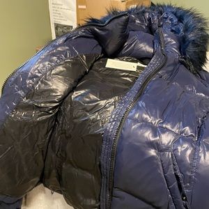 COPY - NWT S13 Womens Kylie Down Filled  Puffer Jacket with Faux Fur Trim.